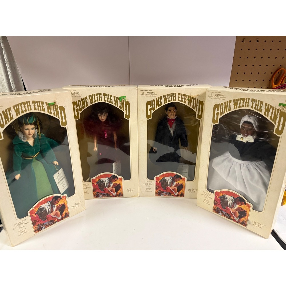 World Doll Gone With The Wind Limited Edition Set Scarlett Rhett Mammy 4 Dolls